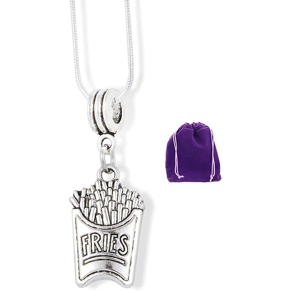 French Fry Necklace - Junk Food Charm Pendant